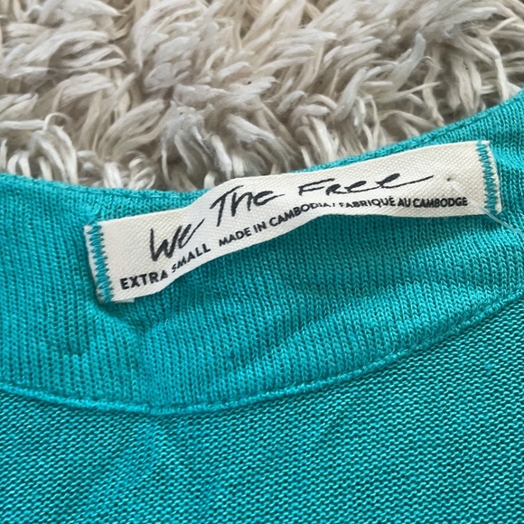 NWT Free People take the plunge tank in sea turquoise size XS - Picture 4 of 7